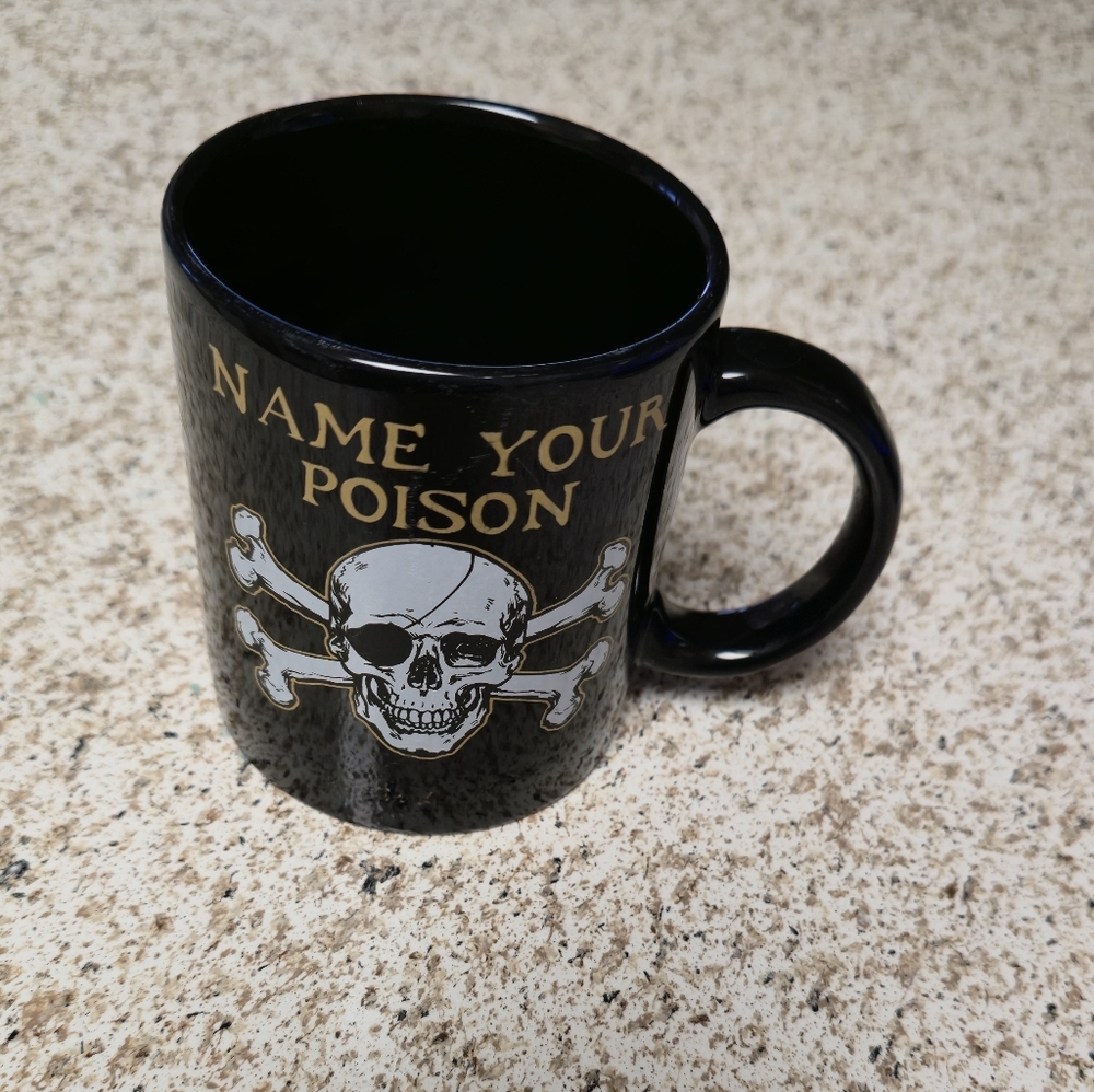 Pirate Ceramic Mug Name Your Poison